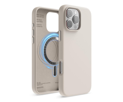 Etui do telefonów Elago Magnetic Silicone do iPhone 16 Pro Max Stone ES16MSSC69PRO-ST